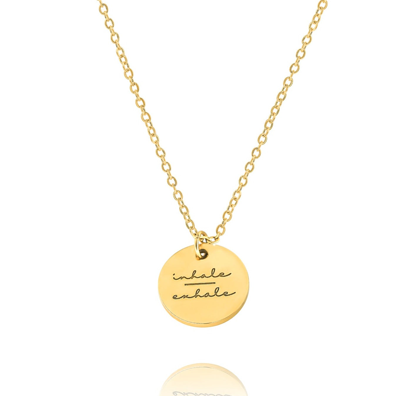 INHALE EXHALE NECKLACE - GOLD